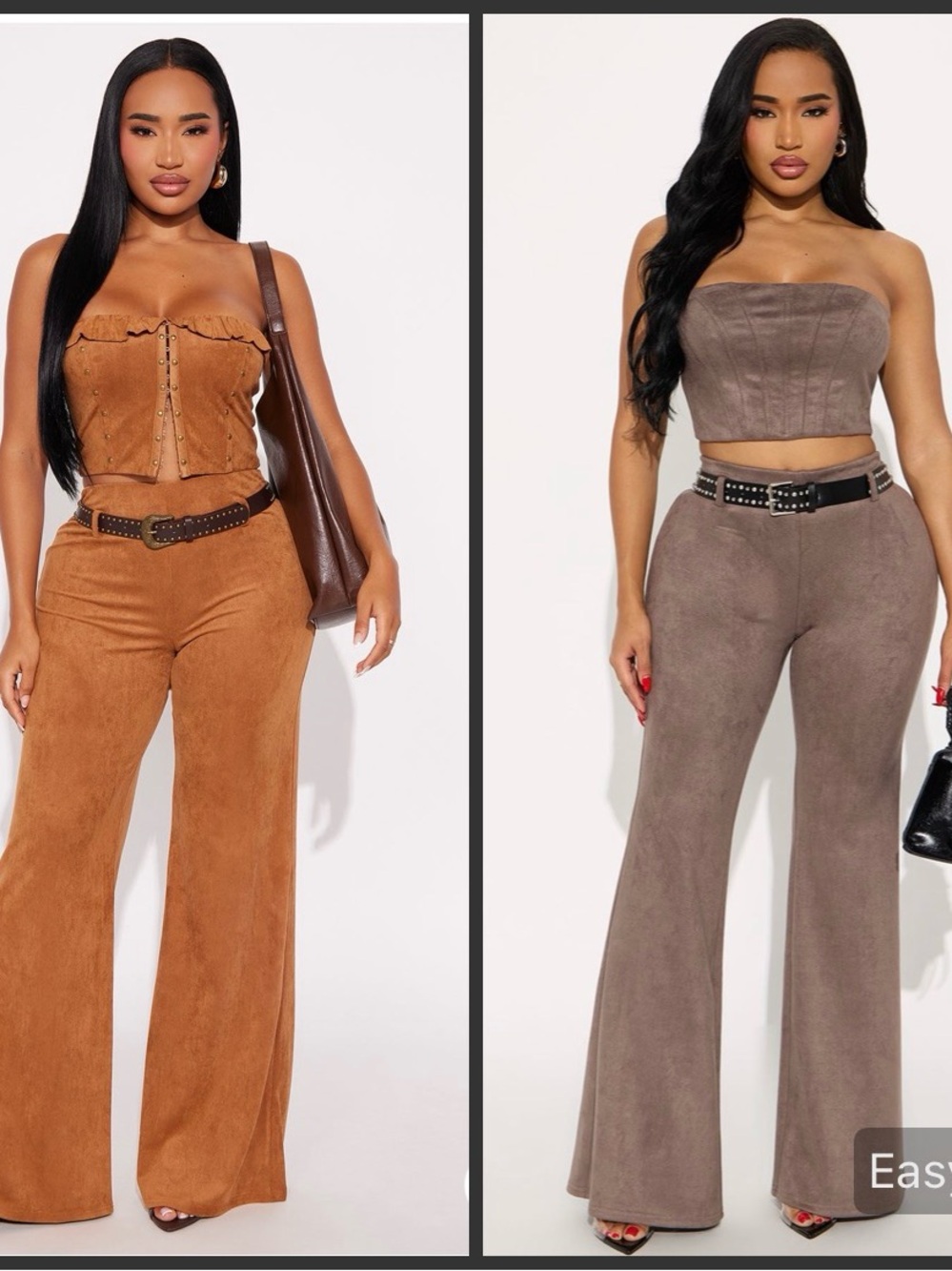 Fashion Nova women’s 2-piece flare pants and corset top set! NWT!